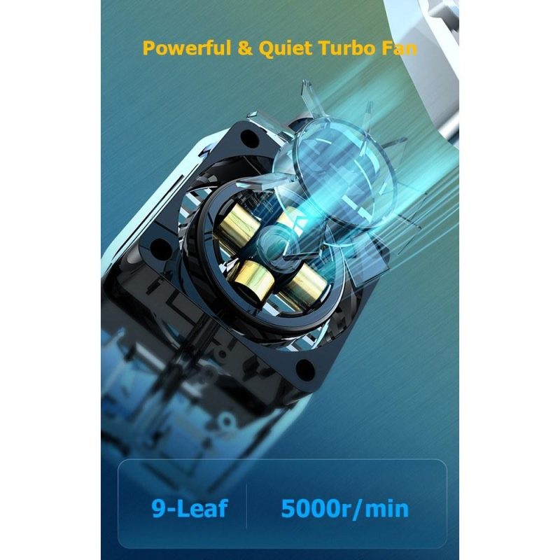 Mobile Phone Cooling Fan Cell Phone Cooler Stretchable Design for 4 to 6.7 Inches Phones Cellphone Cooling Bracket with 9-Leaf Silent Fan for Video Watching Gaming Lives  |   Others Others Others