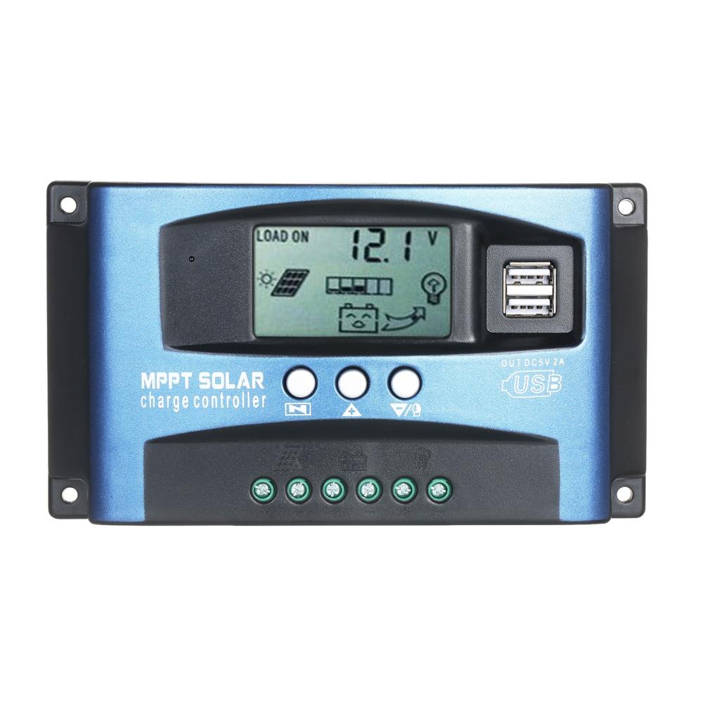 MPPT Solar Charge Controller Dual USB Output 12V/24V Solar Controller 100A  |   Other Nature Element Measurements Measurement & Analysis Instruments Other Nature Element Measurements