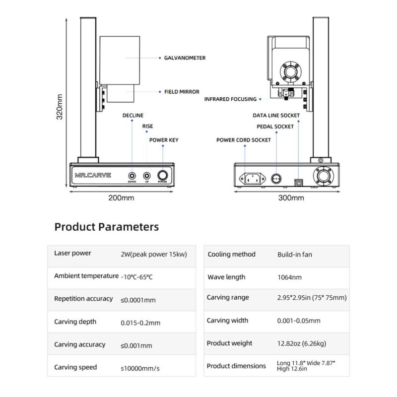 MR. CARVE M1 Pro Laser Engraver Desktop Marking Engraving Carving Marker Machine  |   Laser Equipment Laser Equipment Laser Equipment