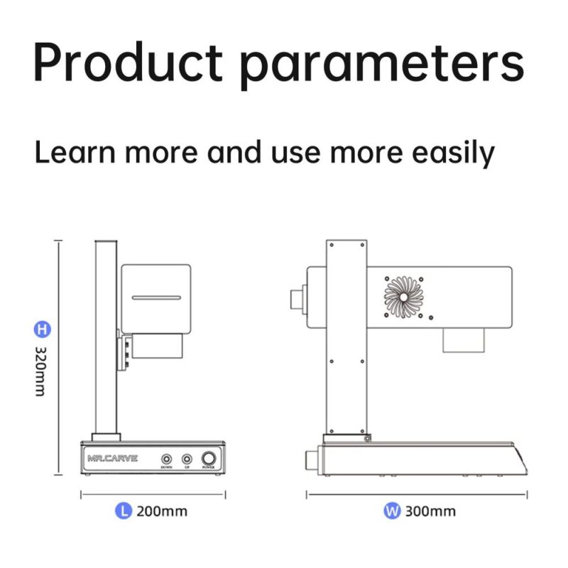 MR.CARVE M4 Marking Machine Laser Engraver 2W Infrared Laser Module and 5W Blue Light Laser Module  |   Laser Equipment Laser Equipment Laser Equipment