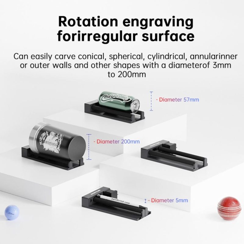 Mr.Carve RT5 Rotary Roller Laser Engraving Accessory  |   Laser Equipment Laser Equipment Laser Equipment