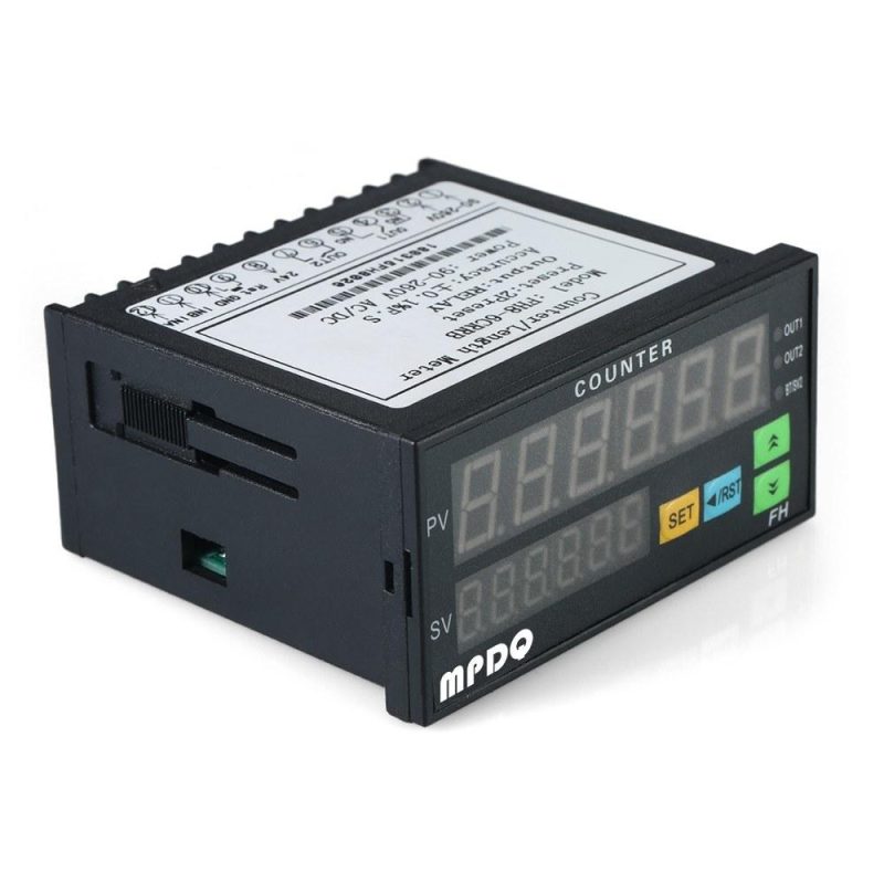 Multi-functional Dual Light-emitting Diode Display Digital Counter 90~265V AC/DC Length Meter with 2 Relay Output and Pulse PNP NPN  |   Other Instruments Measurement & Analysis Instruments Other Instruments