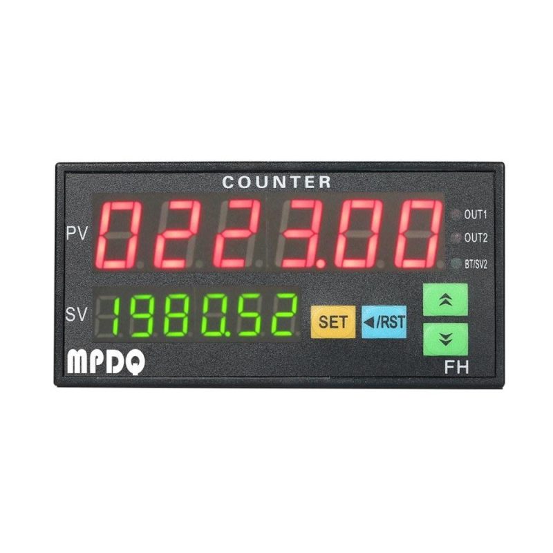 Multi-functional Dual Light-emitting Diode Display Digital Counter 90~265V AC/DC Length Meter with 2 Relay Output and Pulse PNP NPN  |   Other Instruments Measurement & Analysis Instruments Other Instruments