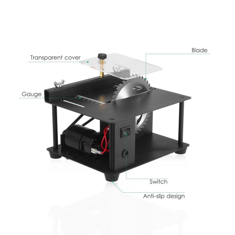 Multi-Functional Table Saw Mini Desktop Saw Cutter Electric Cutting Machine with Saw Blade Adjustable-Speed 35MM Cutting Depth for Wood Plastic Acrylic Cutting  |   Electrical Equipment & Supplies Electrical Equipment & Supplies Electrical Equipment & Supplies