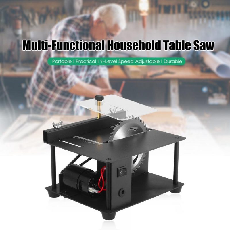 Multi-Functional Table Saw Mini Desktop Saw Cutter Electric Cutting Machine with Saw Blade Adjustable-Speed 35MM Cutting Depth for Wood Plastic Acrylic Cutting  |   Electrical Equipment & Supplies Electrical Equipment & Supplies Electrical Equipment & Supplies