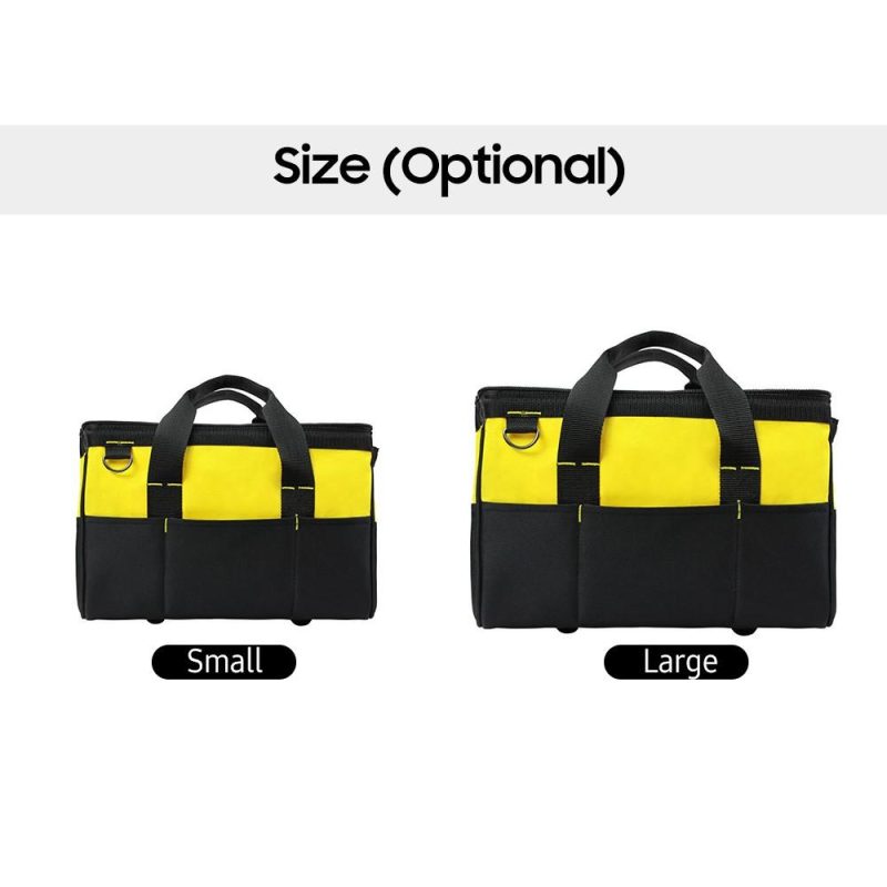 Multi-purpose Oxford Fabric Tool Bag Wide Mouth Zipper Bag Multifunction Utility Bag with Carrying Handle 600D Oxford Cloth Tool Tote  |   Hardware & Accessories Hardware & Accessories Hardware & Accessories