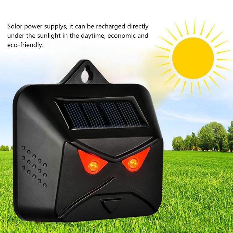 Multi-silicon Solar Panel Battery Dual Powered Animals Repeller Dog Bird Repeller Red LED Light Flashing Repellent Deterrent Device  |   Other Nature Element Measurements Measurement & Analysis Instruments Other Nature Element Measurements