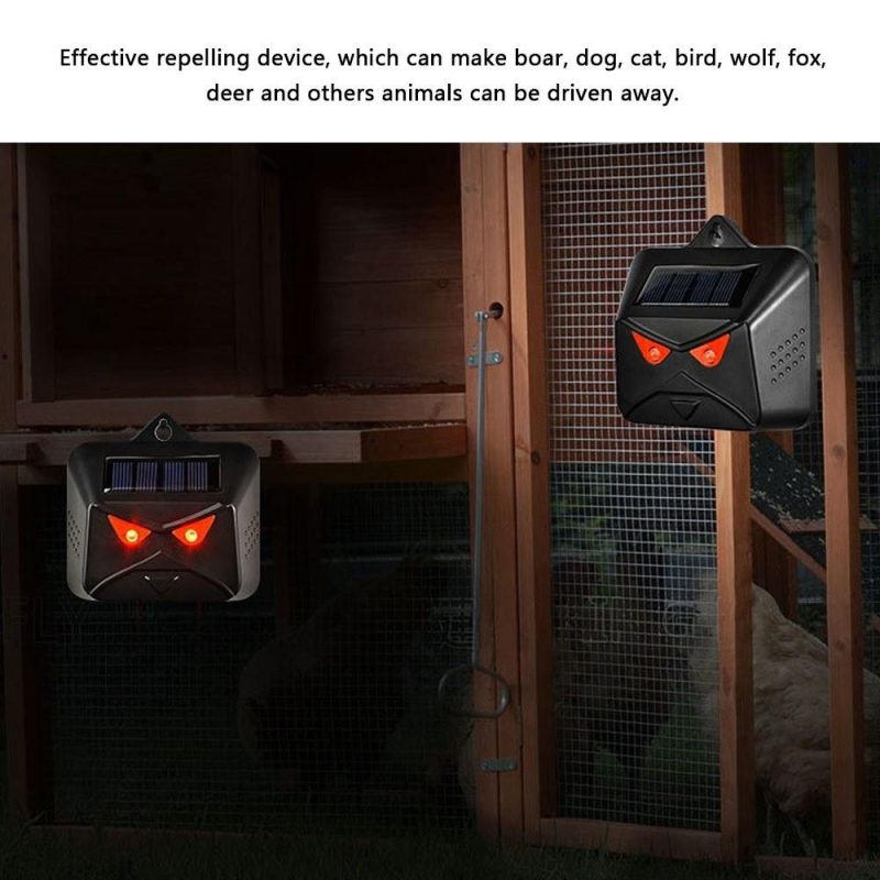 Multi-silicon Solar Panel Battery Dual Powered Animals Repeller Dog Bird Repeller Red LED Light Flashing Repellent Deterrent Device  |   Other Nature Element Measurements Measurement & Analysis Instruments Other Nature Element Measurements