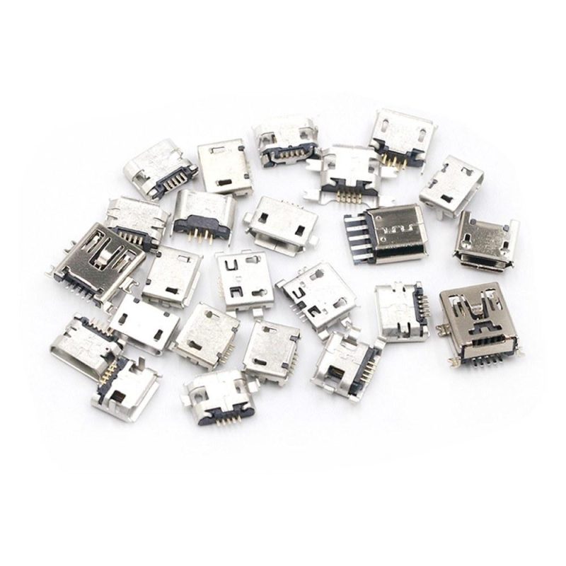 Multi-specification USB Connector Pin Charge Female SMT Socket Jack Set  |   Repair Parts & Accessories Hardware & Gadgets Repair Parts & Accessories