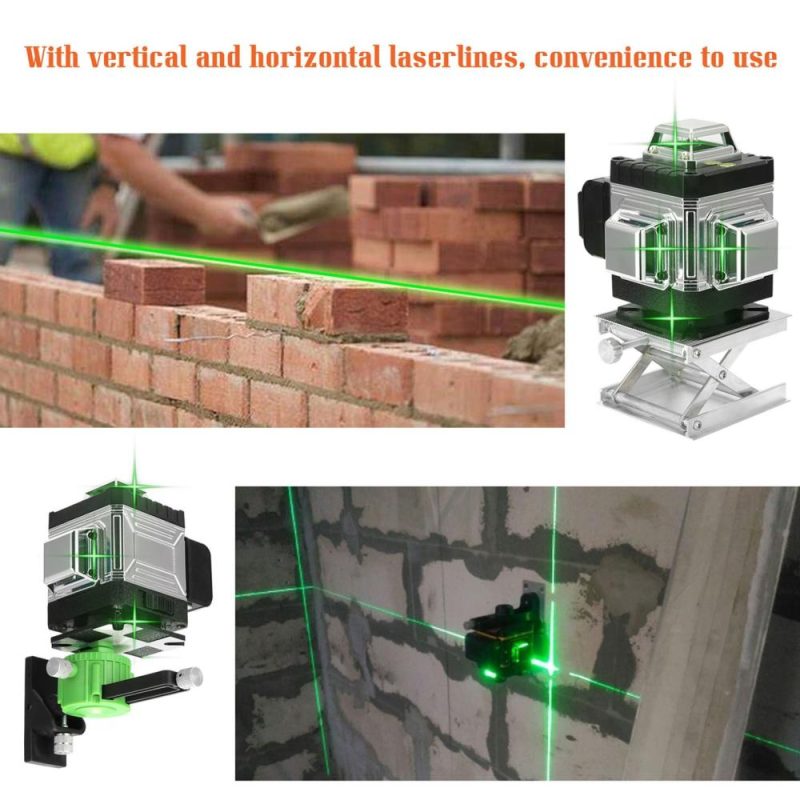 Multifunctional 16 Lines Laser Level 3° Self-leveling Function Leveling Tool Omnidirectional Ground and Wall Sticker with Vertical Horizontal Oblique Line  |   Microscopes & Endoscope Measurement & Analysis Instruments Microscopes & Endoscope