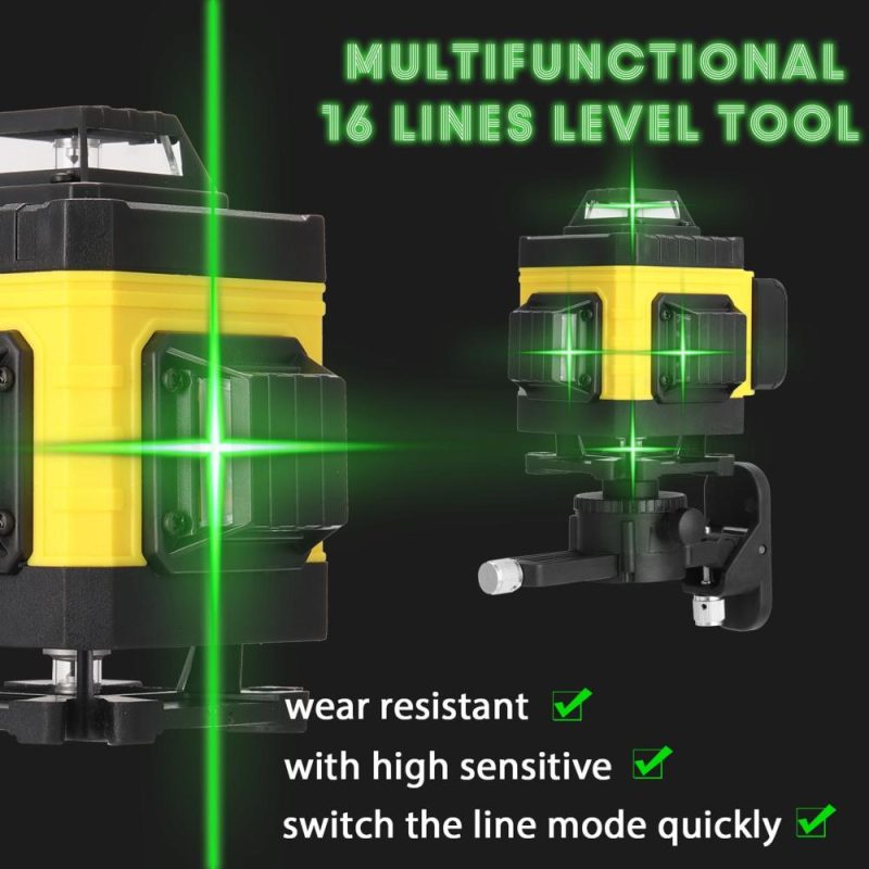 Multifunctional 16 Lines Laser Level Tool Vertical Horizontal Lines with 3° Self-leveling Function  |   Other Instruments Measurement & Analysis Instruments Other Instruments