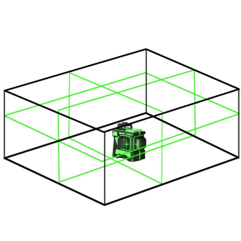 Multifunctional 3D 12 Lines Laser Level Tool Vertical Horizontal Lines with Self-leveling Function  |   Other Instruments Measurement & Analysis Instruments Green Light
