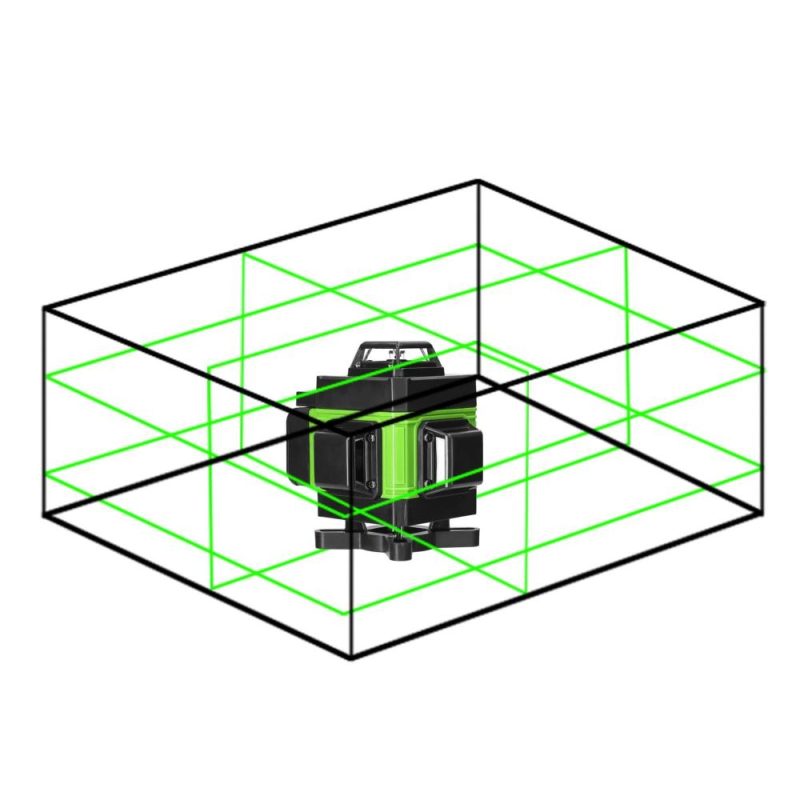 Multifunctional 4D 16 Lines Laser Level 3° Self-leveling Machine USB Rechargeable Lithium Battery Leveling Tool with Vertical Horizontal Tilt Lines  |   Other Instruments Measurement & Analysis Instruments Blue/Green