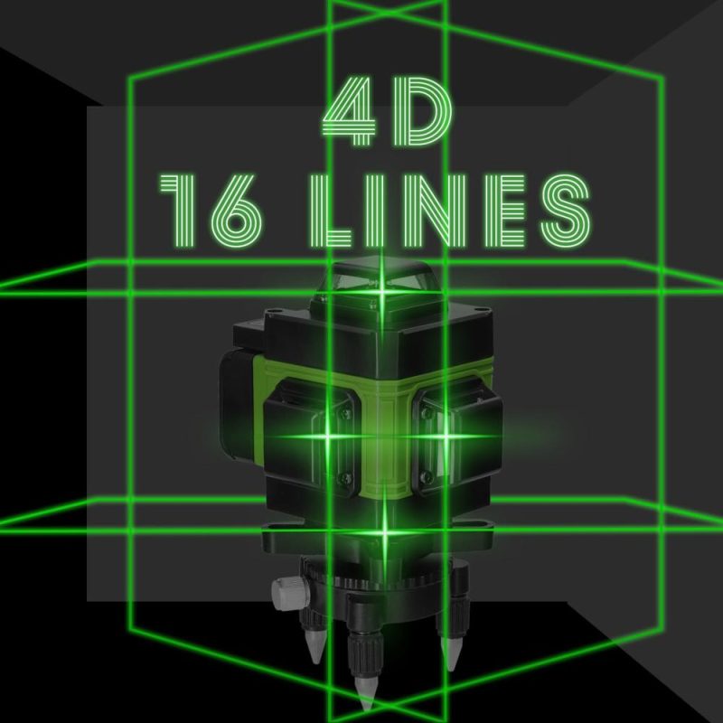 Multifunctional 4D 16 Lines Laser Level 3° Self-leveling Machine USB Rechargeable Lithium Battery Leveling Tool with Vertical Horizontal Tilt Lines  |   Other Instruments Measurement & Analysis Instruments Blue/Green