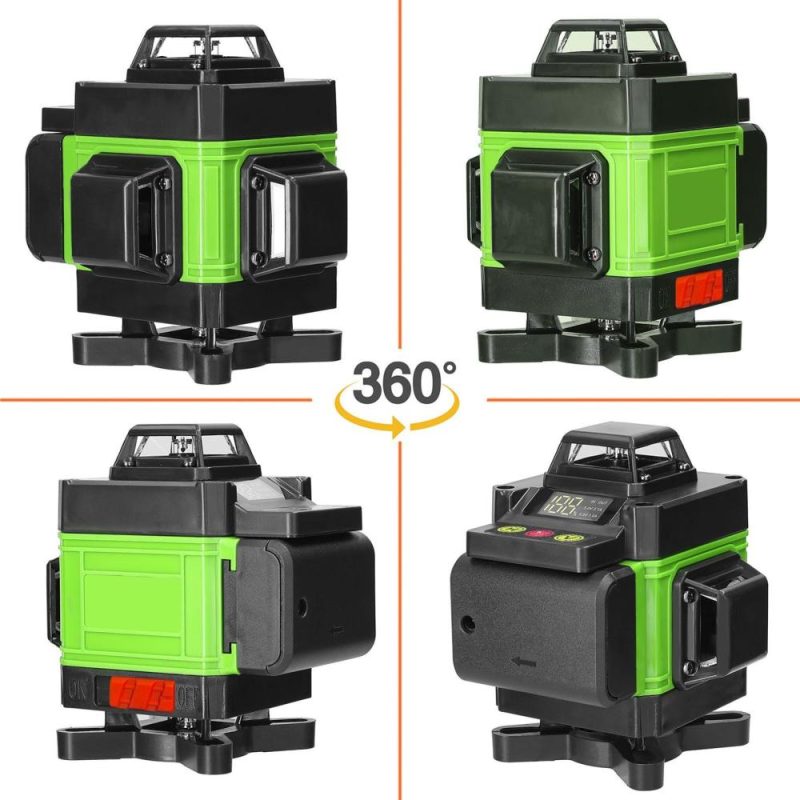 Multifunctional 4D 16 Lines Laser Level 3° Self-leveling Machine USB Rechargeable Lithium Battery Leveling Tool with Vertical Horizontal Tilt Lines  |   Other Instruments Measurement & Analysis Instruments Blue/Green