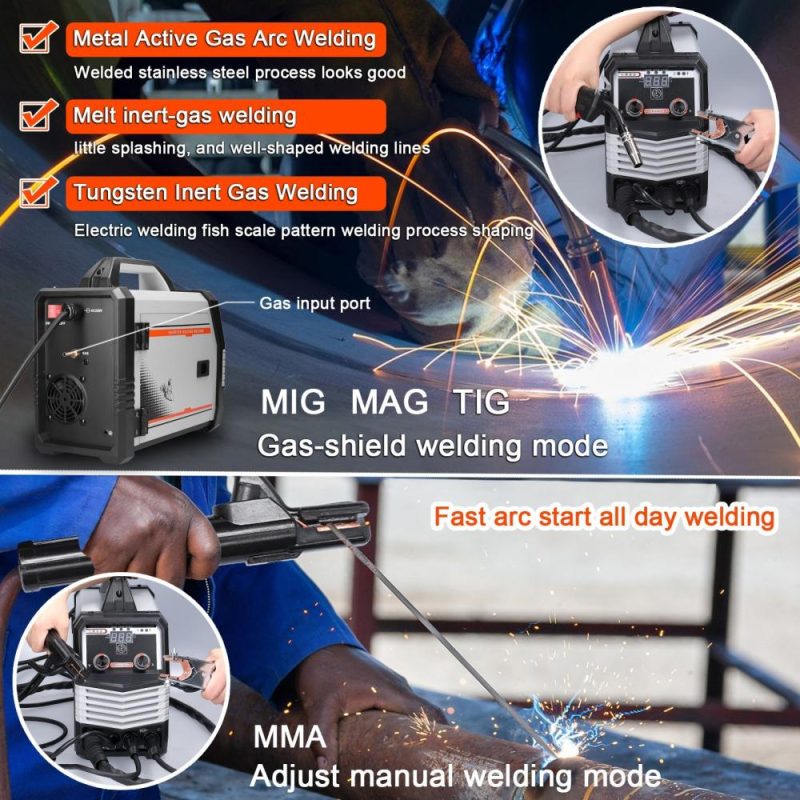 Multifunctional 4in1 MIG MMA MAG TIG-160C Inverter Welders Multipurpose Portable Electric Welding Machine Intelligent Welders  |   Electrical Equipment & Supplies Electrical Equipment & Supplies Electrical Equipment & Supplies