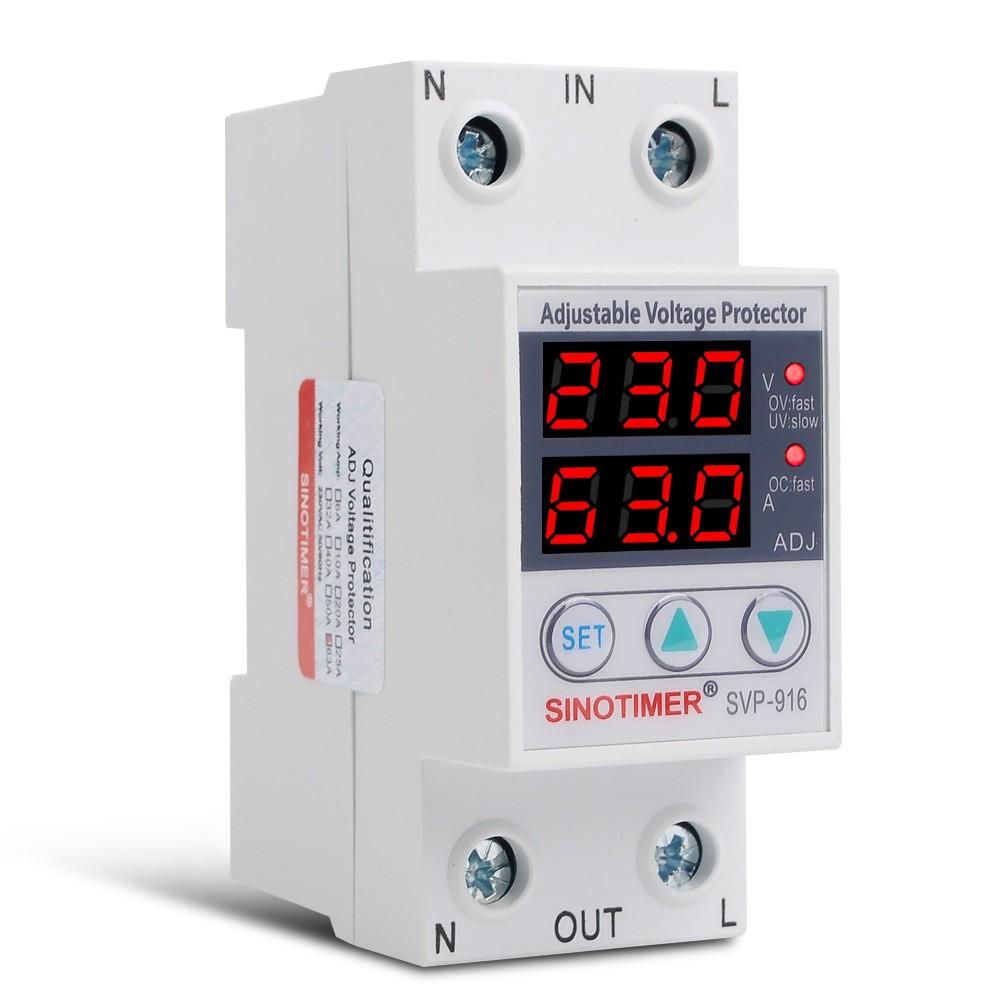 Multifunctional Adjustable Voltage Limit Current Protector Self-resetting Switch Dual Display Protector Over-voltage Under-voltage Protecting Device  |   Voltage & Current Testers Measurement & Analysis Instruments Voltage & Current Testers