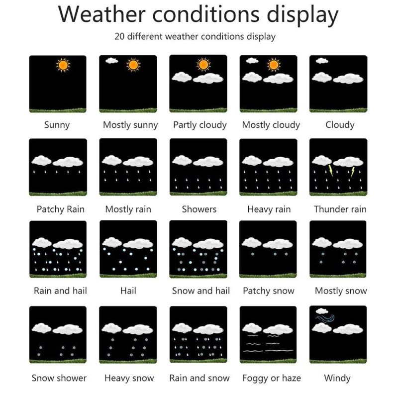 Multifunctional Color WiFi Weather Station APP Control Smart Weather Monitor  |   Temperature & Humidity Measurements Measurement & Analysis Instruments Temperature & Humidity Measurements