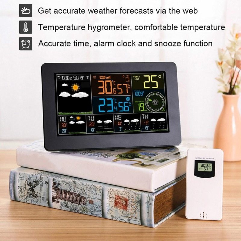 Multifunctional Color WiFi Weather Station APP Control Smart Weather Monitor  |   Temperature & Humidity Measurements Measurement & Analysis Instruments Temperature & Humidity Measurements