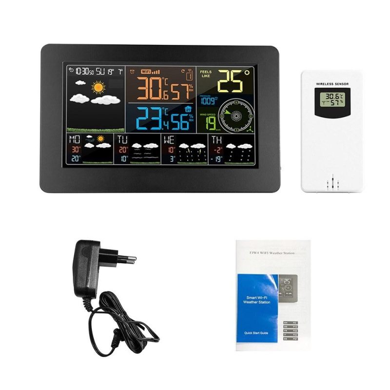 Multifunctional Color WiFi Weather Station APP Control Smart Weather Monitor  |   Temperature & Humidity Measurements Measurement & Analysis Instruments Temperature & Humidity Measurements