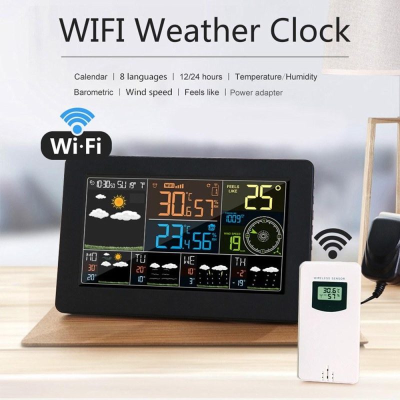 Multifunctional Color WiFi Weather Station APP Control Smart Weather Monitor  |   Temperature & Humidity Measurements Measurement & Analysis Instruments Temperature & Humidity Measurements