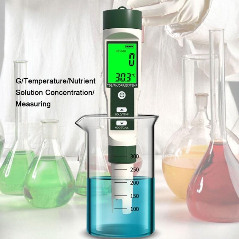 Multifunctional Digital 10 in 1 Water Quality Tester Portable High Accurancy Water Quality Test Pen Water Quality Measurement Tool Water PH/Total Dissolved Solids/EC/Salinity/ORP/H2/S.G/Temperature/Nutrient Solution Concentration/㏁ Measuring  |   Water quality analysis equipment Measurement & Analysis Instruments Water quality analysis equipment