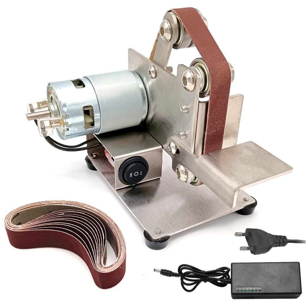 Multifunctional Grinder Mini Electric Belt Sander DIY Polishing Grinding Machine Cutter Edges Sharpener  |   Electrical Equipment & Supplies Electrical Equipment & Supplies Electrical Equipment & Supplies