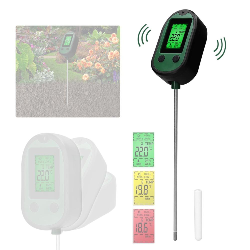 Multifunctional High Accurancy Soil PH Tester Soil Moisture/PH/Temperature Sunlight Intensity Testers Garden Planting Soil Detector Soil PH Test Tool Handheld Soil Detect Device  |   Soil analysis equipment Measurement & Analysis Instruments Green