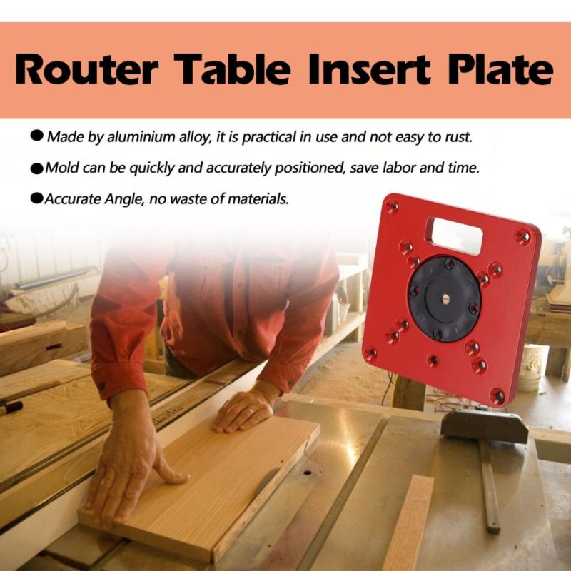 Multifunctional Router Table Insert Plate Woodworking Benches Aluminium Wood Router Trimmer Models Engraving Machine  |   Hardware & Accessories Hardware & Accessories Hardware & Accessories