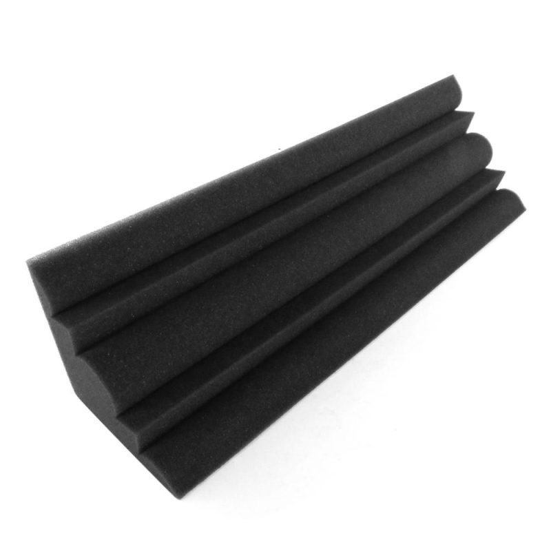 Muslady 4 PCS 48 * 12 * 12cm Acoustic Foam Panels High Density Sound Isolation Fire Retardant Bass Strap Foam for Home Studio Theater  |   Others Hardware & Gadgets Black