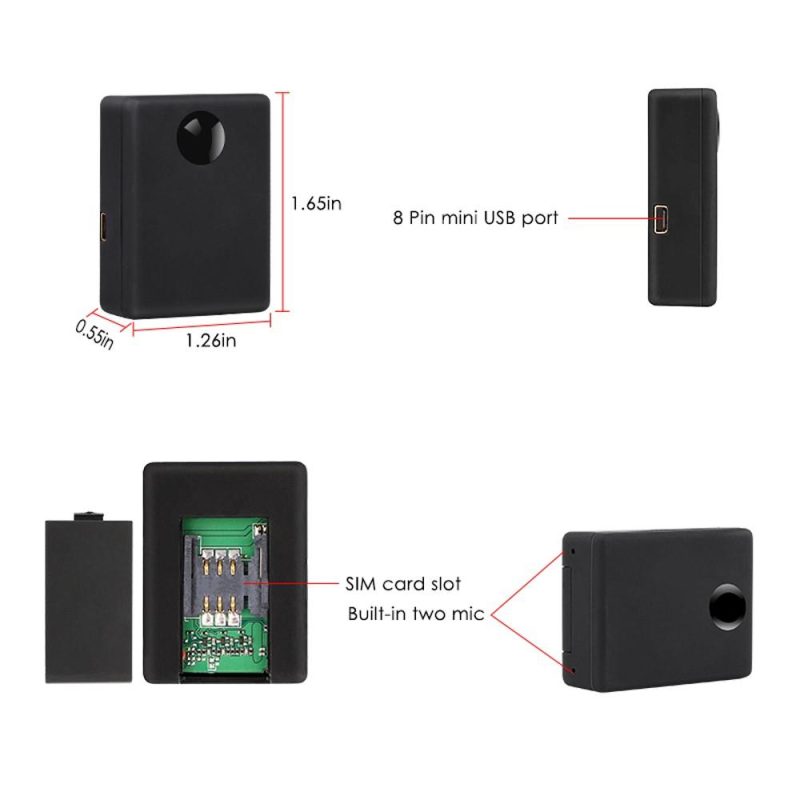 N9 2 Mic Automatic Monitoring Listening Devices in Acoustic Alarm Mini Elderly and Children Caring Device Voice System  |   Modules Modules Black