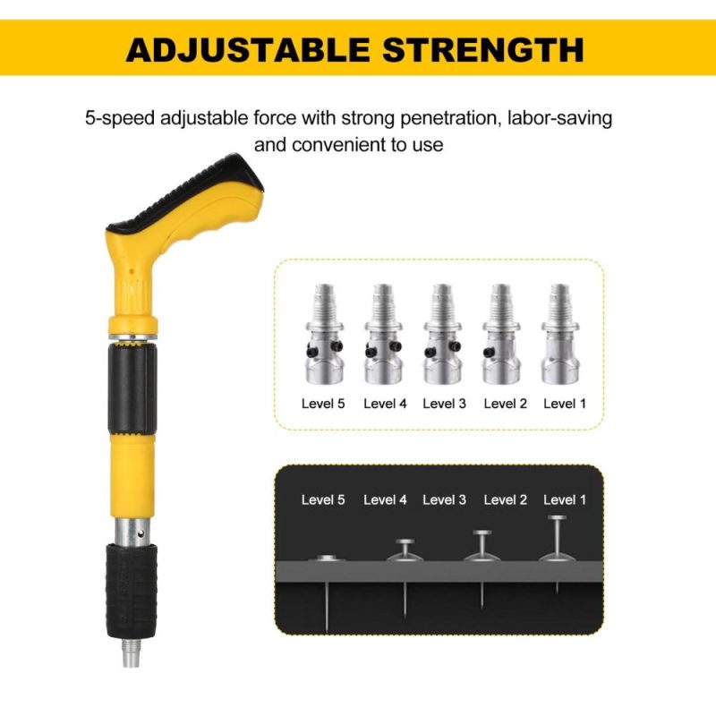 Nail Wall Fastening Tool High-pressure Nail Gun Manual Steel Nail Gun Strength Adjustable for Home DIY Woodworking Cement Wall  |   Hardware & Accessories Hardware & Accessories Hardware & Accessories