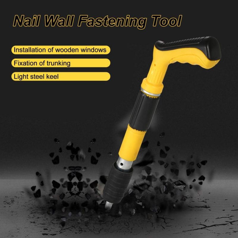 Nail Wall Fastening Tool High-pressure Nail Gun Manual Steel Nail Gun Strength Adjustable for Home DIY Woodworking Cement Wall  |   Hardware & Accessories Hardware & Accessories Hardware & Accessories