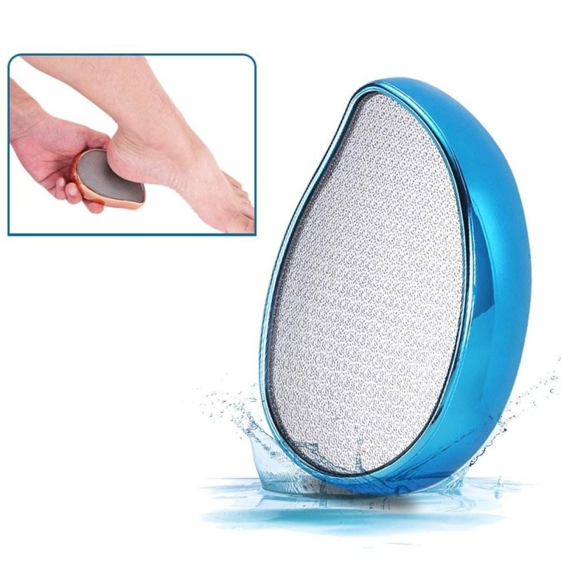 Nano Glass Callus Remover for Wet & Dry Feet Portable Foot File Easy & Safe to Use Pedicure Tool Washable Foot Scrubber for Dead Hard Cracked Dry Skin  |   Others Hardware & Gadgets Blue/Rose/Gold