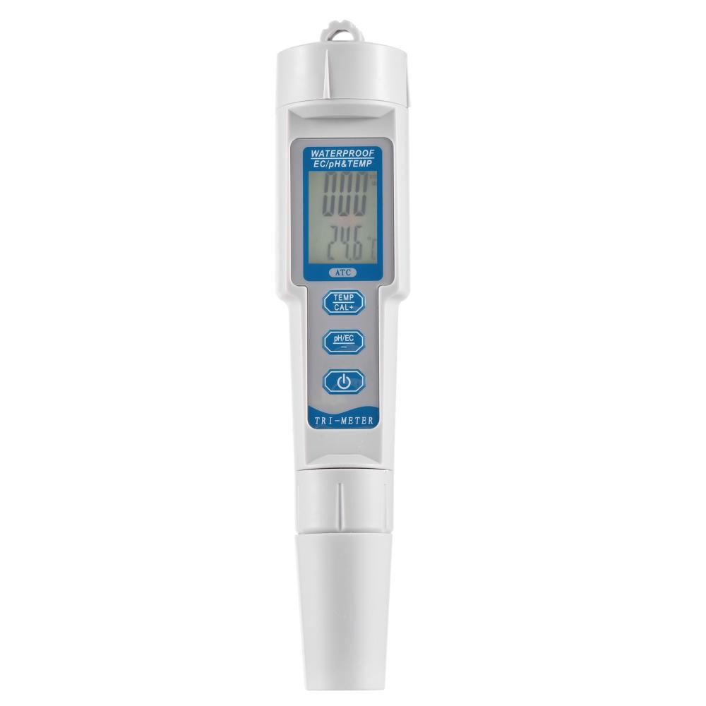 New Professional 3 in 1 Multi-parameter Water Quality Tester Monitor Portable Pen Type pH & EC & TEMP Meter Acidometer Water Quality Analysis Device  |   Water quality analysis equipment Measurement & Analysis Instruments Water quality analysis equipment