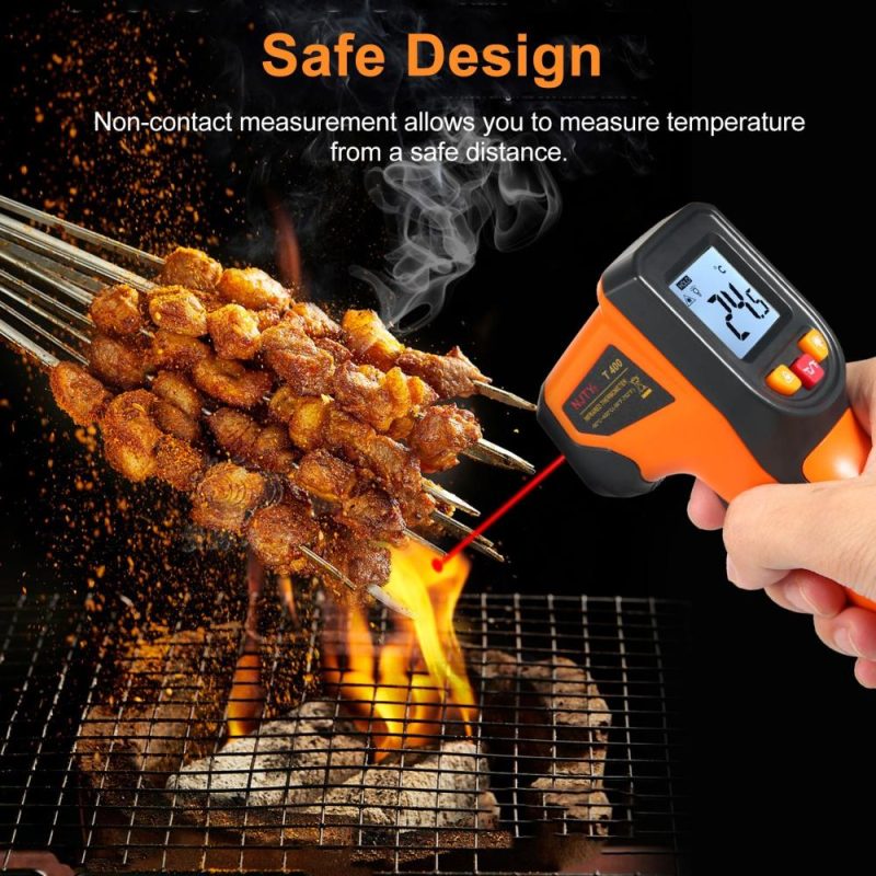 NJTY Infrared Thermometer Non-Contact Digital Temperature Gun -50°C~400°C (-58°F~752°F) IR Thermometer for Industrial, Kitchen Cooking, Automotive, Not for Human Body Temp  |   Infrared Thermometer Infrared Thermometer Infrared Thermometer