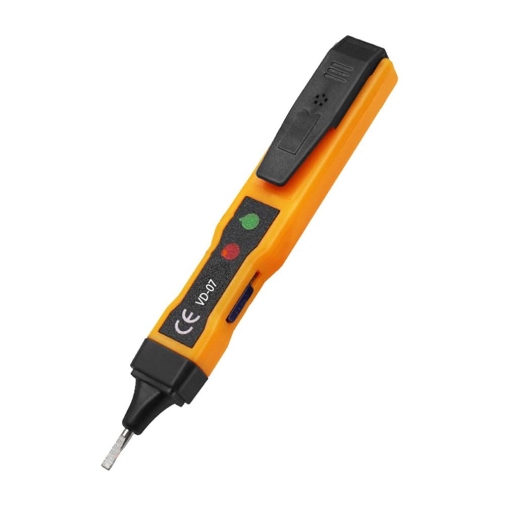 Non-contact AC Voltage Tester Pen AC 70-250V DC 250V Portable NCV Detector with Sound Light Dual Alarm, Zero/ Live Wire Recognition, Break Point Detection, Battery Level Check  |   Voltage & Current Testers Measurement & Analysis Instruments Orange