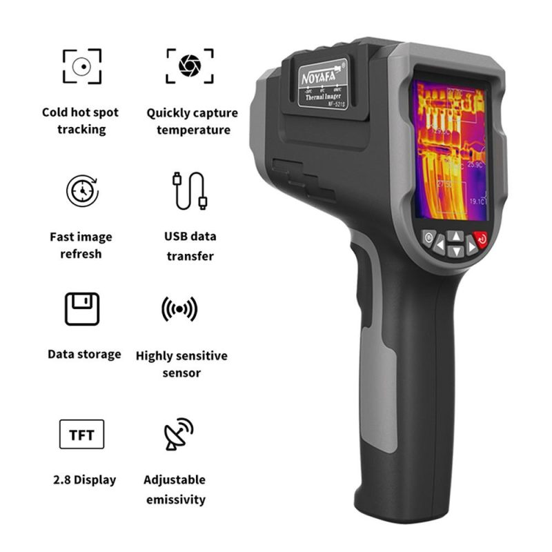 NOYAFA NF-521S Professional Infrared Thermometer HD Digital Night Vision Thermal Imaging Camera  |   Infrared Thermometer Infrared Thermometer Black