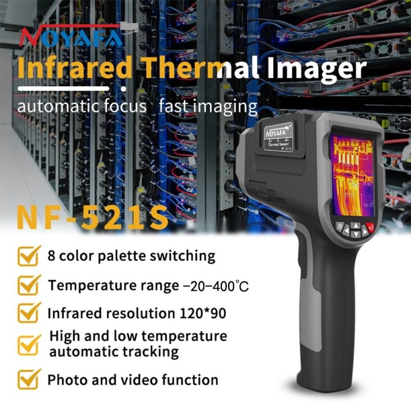 NOYAFA NF-521S Professional Infrared Thermometer HD Digital Night Vision Thermal Imaging Camera  |   Infrared Thermometer Infrared Thermometer Black