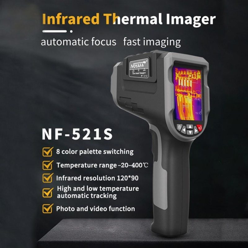 NOYAFA NF-521S Professional Infrared Thermometer HD Digital Night Vision Thermal Imaging Camera  |   Infrared Thermometer Infrared Thermometer Black