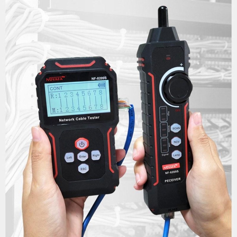 NOYAFA NF-8209S POE Wire Checker LCD Display Measure Length LAN Cable Cat5 Cat6 LAN Test Network Tool Scan Cable Wiremap Tester  |   Other Instruments Measurement & Analysis Instruments Black