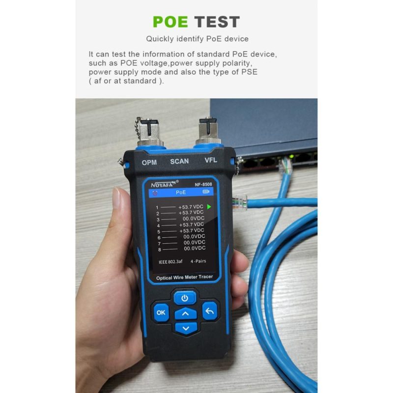 NOYAFA Optical Wire Tracer LCD Digital Network Cable Tester  |   Other Instruments Measurement & Analysis Instruments Black/Blue