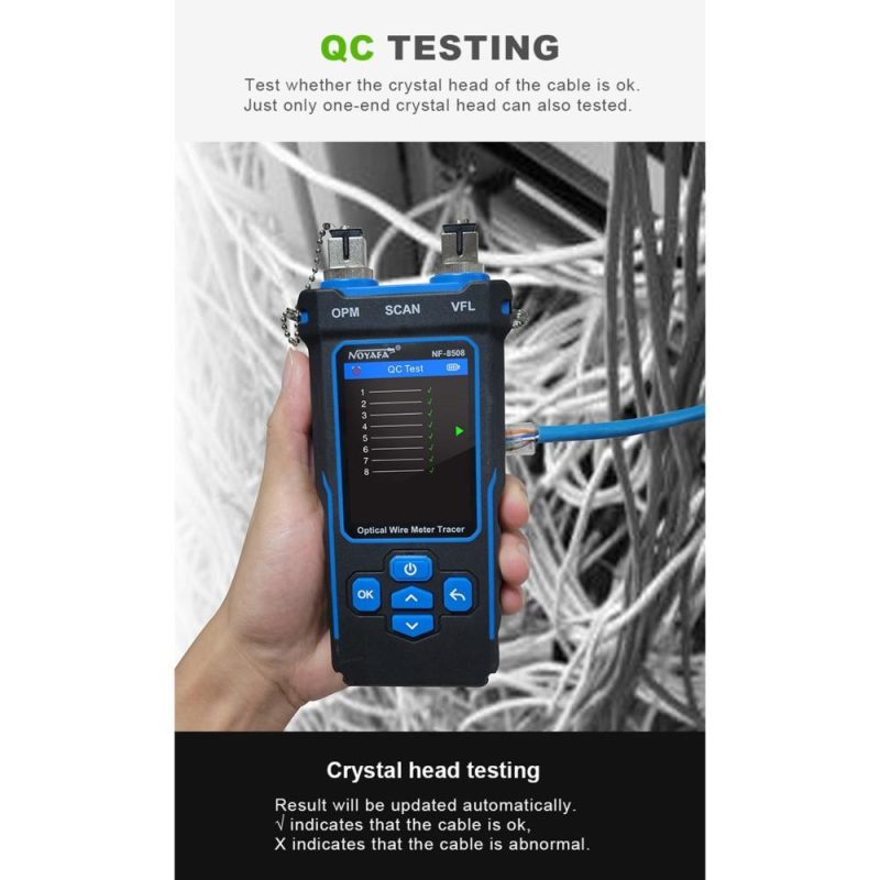 NOYAFA Optical Wire Tracer LCD Digital Network Cable Tester  |   Other Instruments Measurement & Analysis Instruments Black/Blue