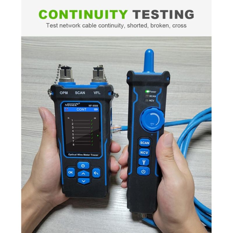 NOYAFA Optical Wire Tracer LCD Digital Network Cable Tester  |   Other Instruments Measurement & Analysis Instruments Black/Blue