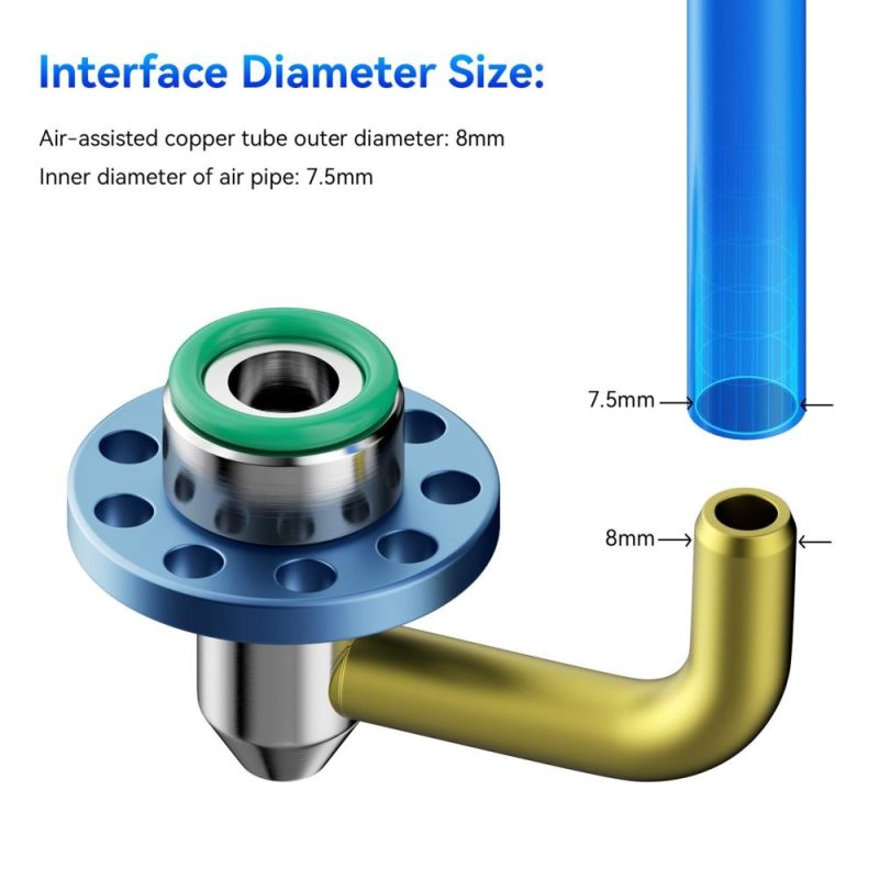 Original SCULPFUN S9 Air Assist Nozzle Kit（Without Air Pump） High Speed Air Assist Full Metal Structure Perfectly Fits S9 Lasers Easy to Install Upgraded Laser Engraving and Cutting Machine Accessory  |   Laser Equipment Laser Equipment Laser Equipment