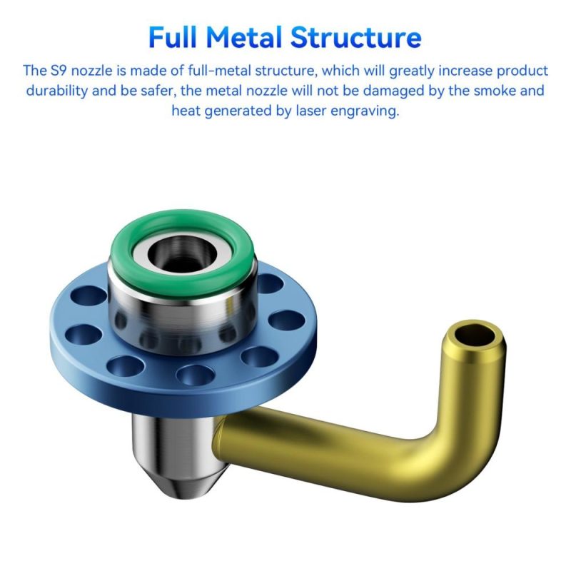 Original SCULPFUN S9 Air Assist Nozzle Kit（Without Air Pump） High Speed Air Assist Full Metal Structure Perfectly Fits S9 Lasers Easy to Install Upgraded Laser Engraving and Cutting Machine Accessory  |   Laser Equipment Laser Equipment Laser Equipment