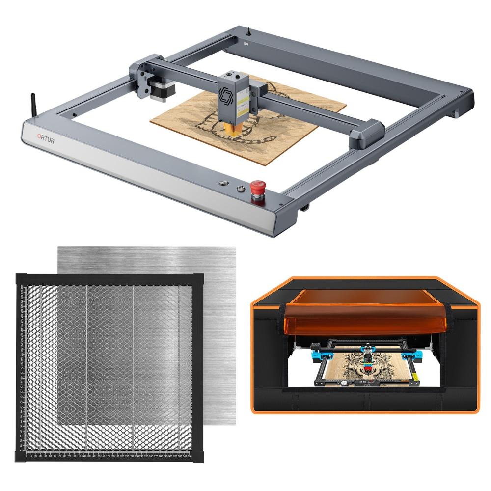 Ortur Laser Master 3 10W Laser Engraver with Two Trees 740x700x400mm Laser Engraver Protective Box and 400x400mm Honeycomb Working Table  |   Laser Equipment Laser Equipment Laser Equipment