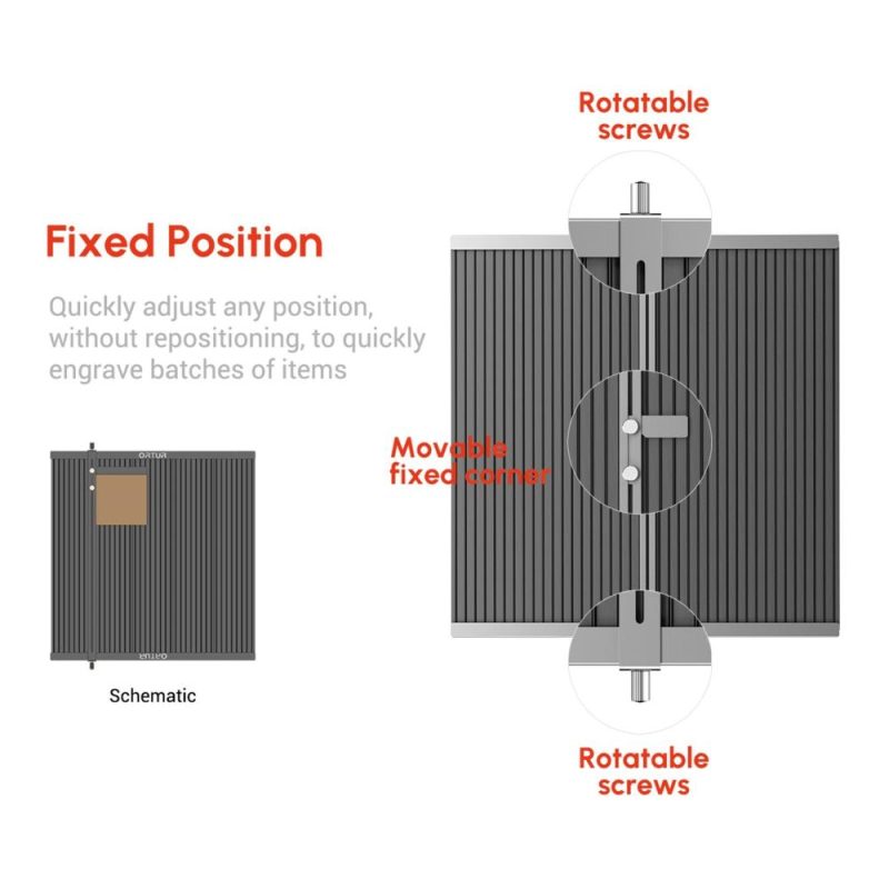 ORTUR LEP1.0 Laser Cutting Aluminum Working Table All-metal Board Platform 448x400mm  |   Laser Equipment Laser Equipment Laser Equipment