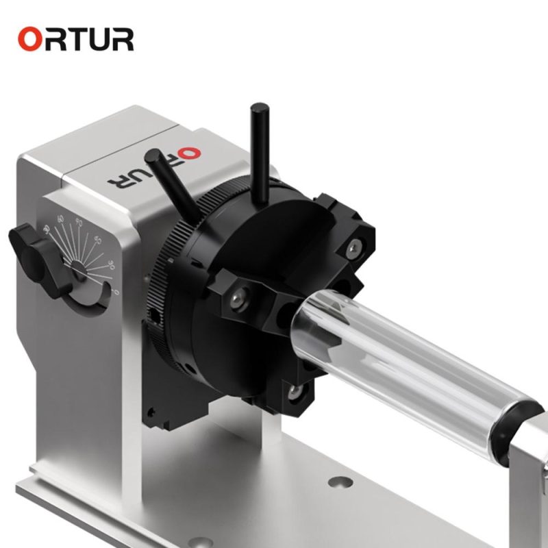 ORTUR YRC1.0 Rotating Roller with 3 Jaws  |   Laser Equipment Laser Equipment Black+Silver