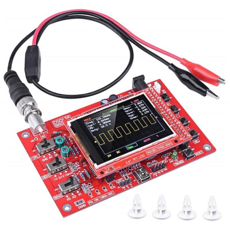 Oscilloscope Kit 2.4 Inch TFT Handheld Pocket-Size Digital Oscilloscope with Protective Case and Probe Electronic Learning Set Fully Assembled  |   Digital Multimeters & Oscilloscopes Digital Multimeters & Oscilloscopes Digital Multimeters & Oscilloscopes